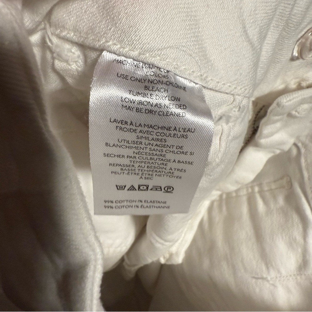 Anthropologie Crisp White Wide Leg Trousers - Picture 6 of 7